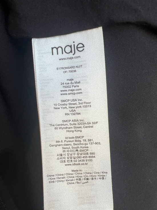 Maje Ronsard Crepe Mini Dress Small - Picture 11 of 11